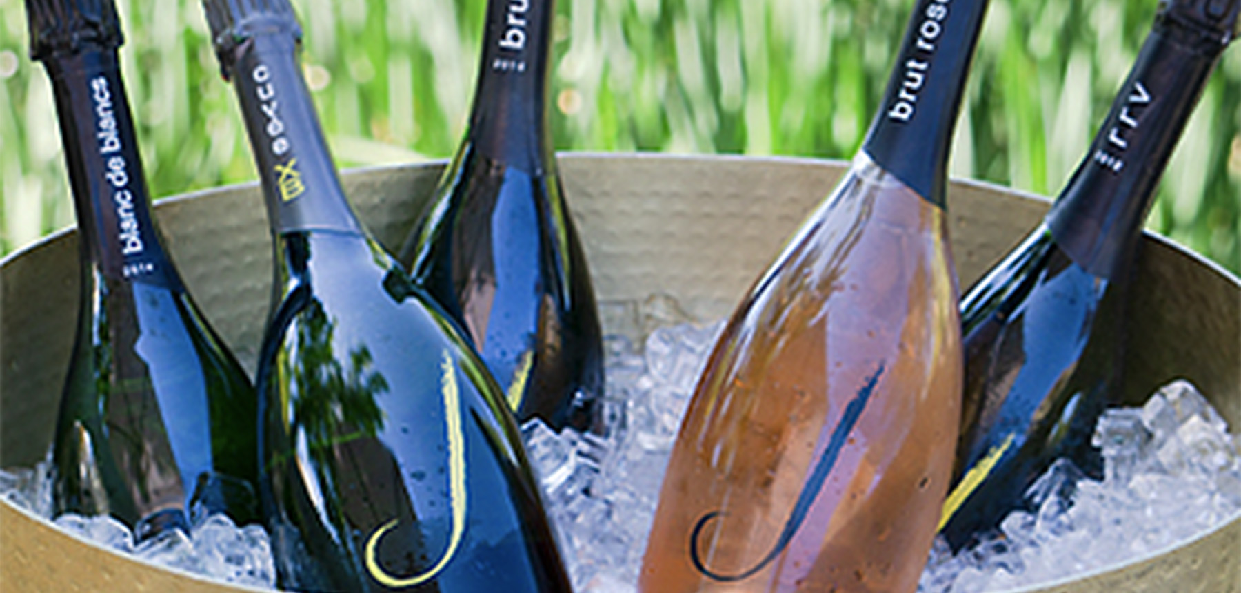 J Wine sparkling wines on ice