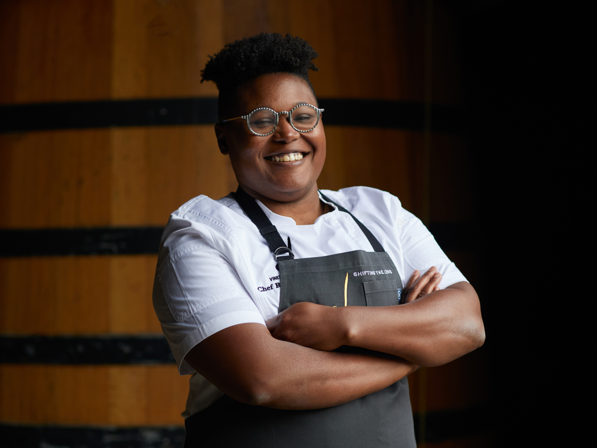Chef Rashida Holmes is a featured chef in the J Vineyards and Winery Culinary program