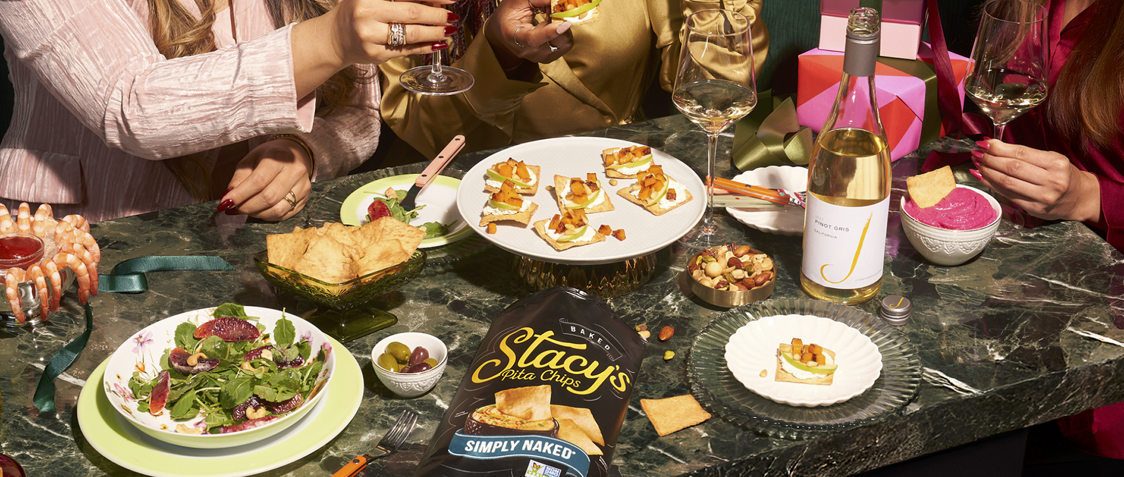 Stacy's Pita Chips and J Vineyards and Winery