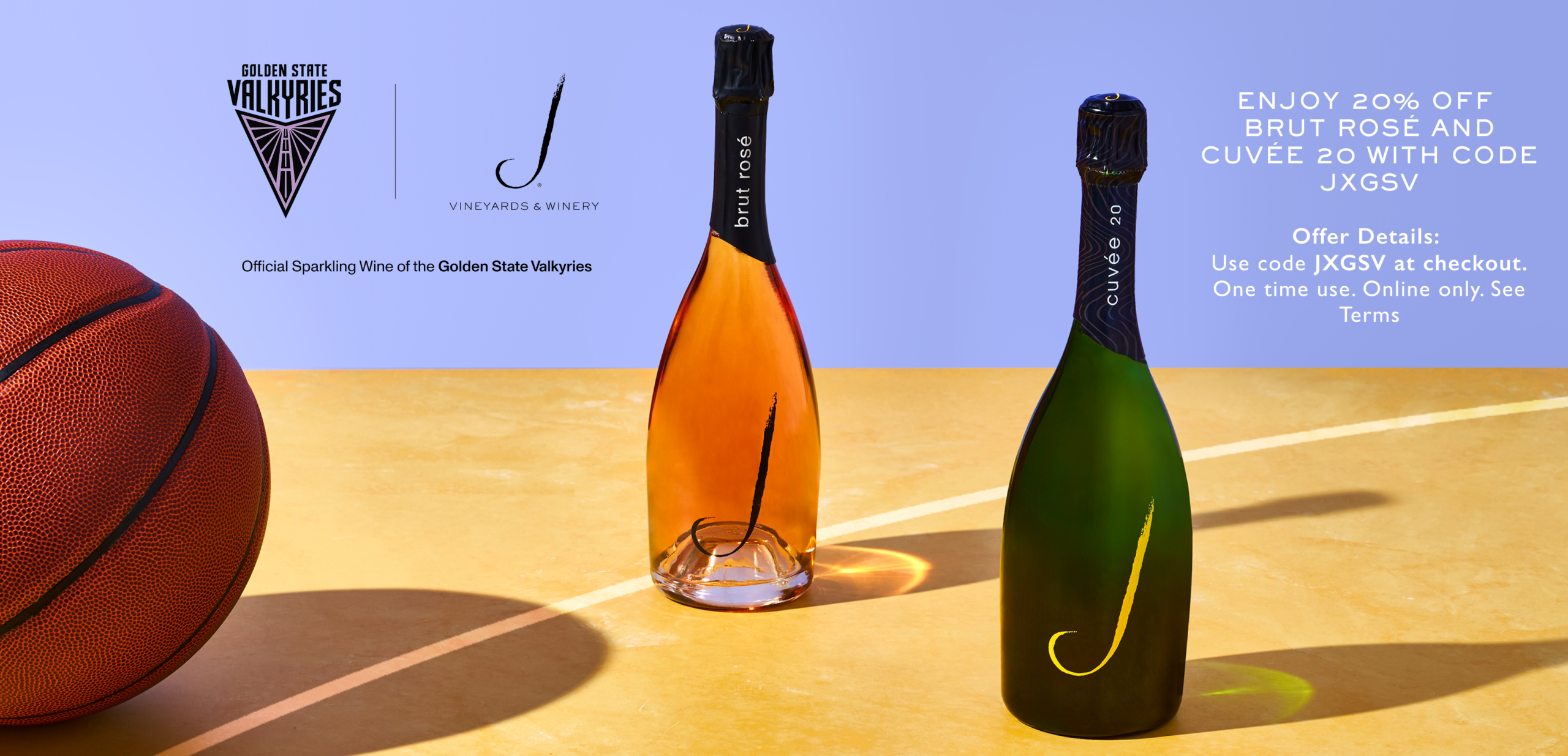 ENJOY 20% OFF  BRUT ROSÉ AND CUVÉE 20 WITH CODE JXGSV
