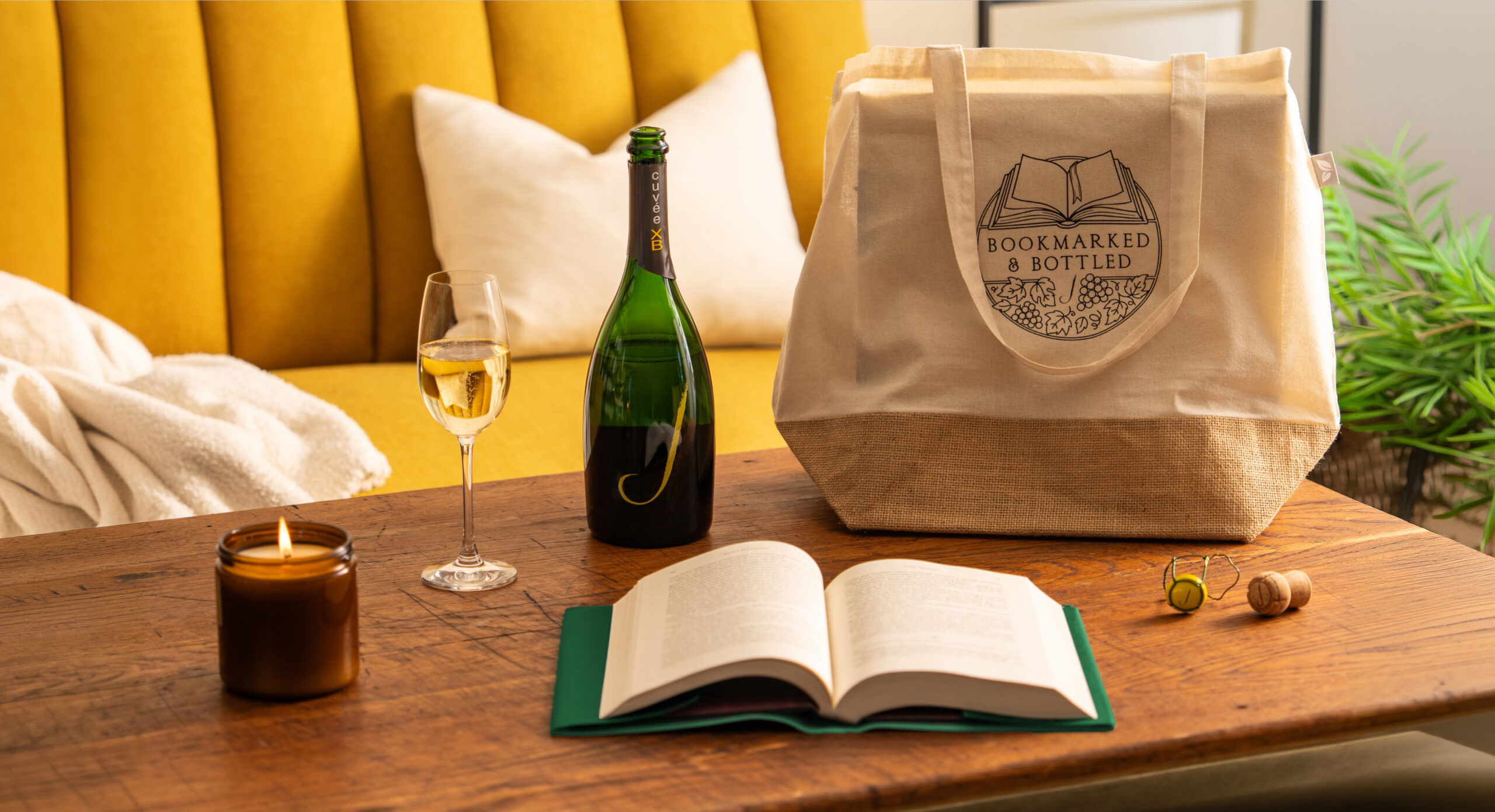 J's New Book Club - Bookmarked & Bottled
